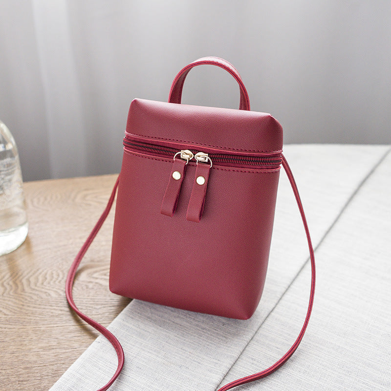 Women's Fashion Simple Zipper Single Shoulder Crossbody Bag